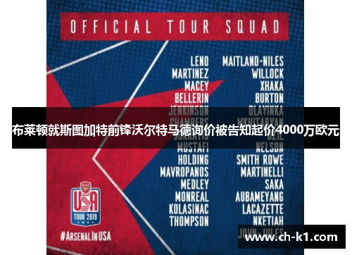 布莱顿就斯图加特前锋沃尔特马德询价被告知起价4000万欧元